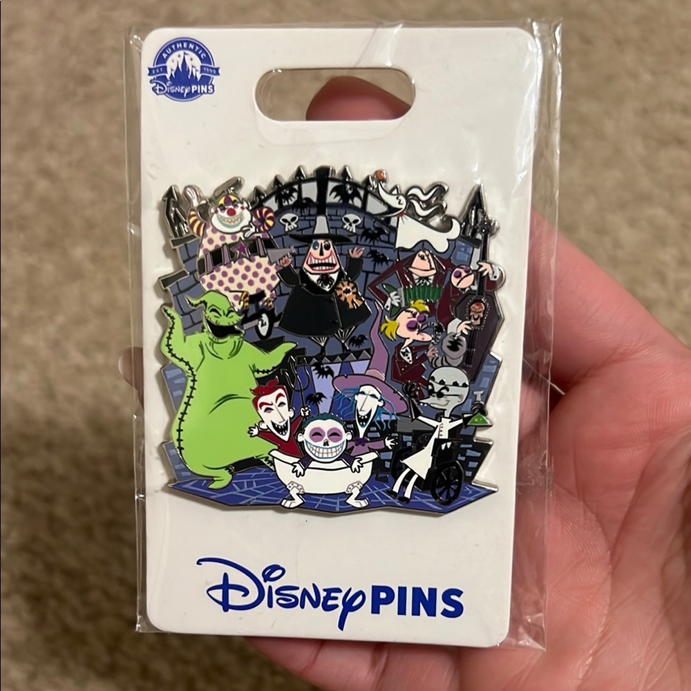 Disney Pins Nightmare Before Christmas Green, Black, White